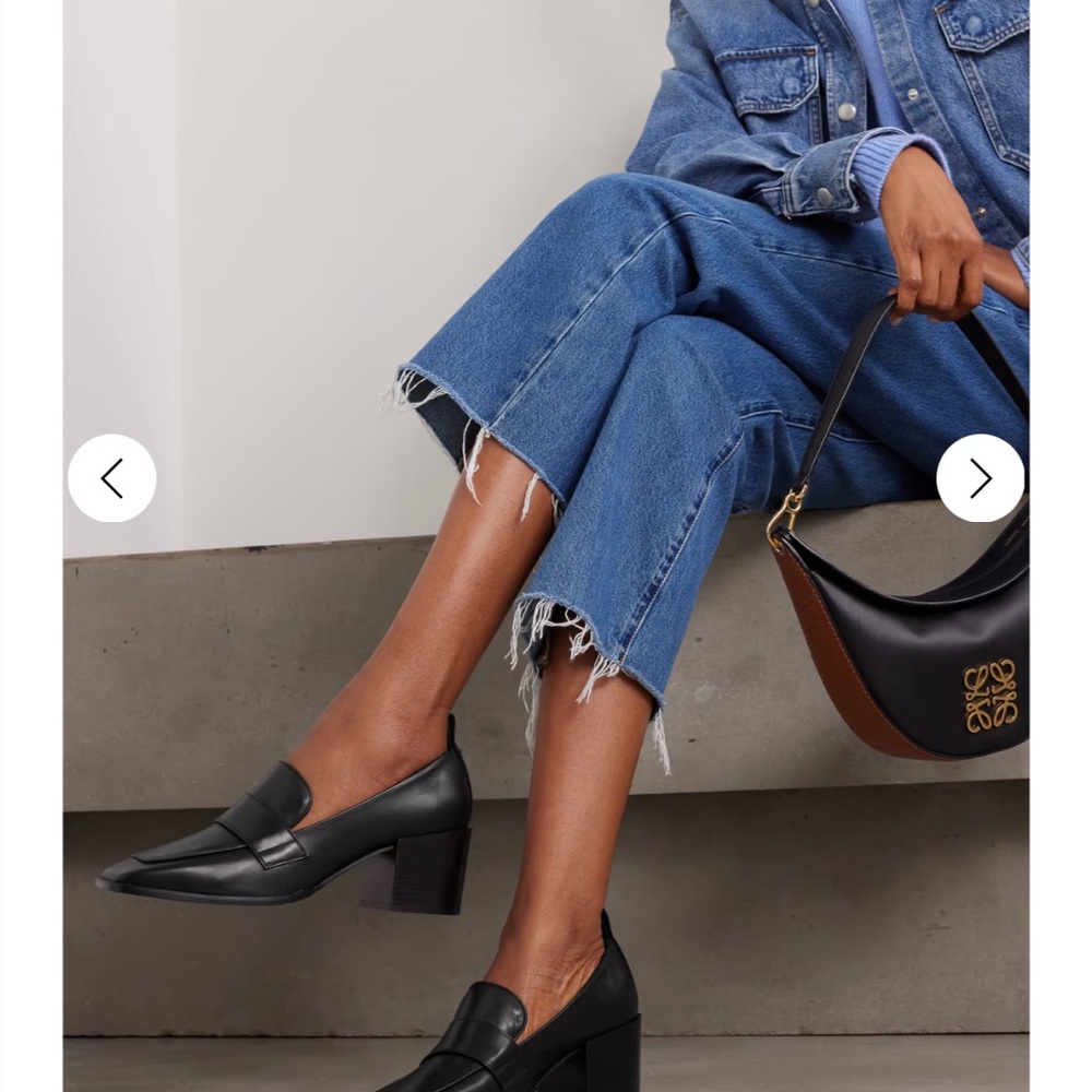 Aeyde Black Leather Loafers